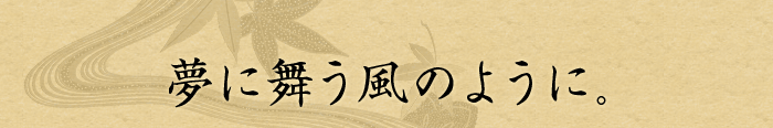 夢に舞う風のように